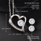 Forever Love Necklace and Cubic Zirconia Earring Set Dazzling Gift for the love in your life.