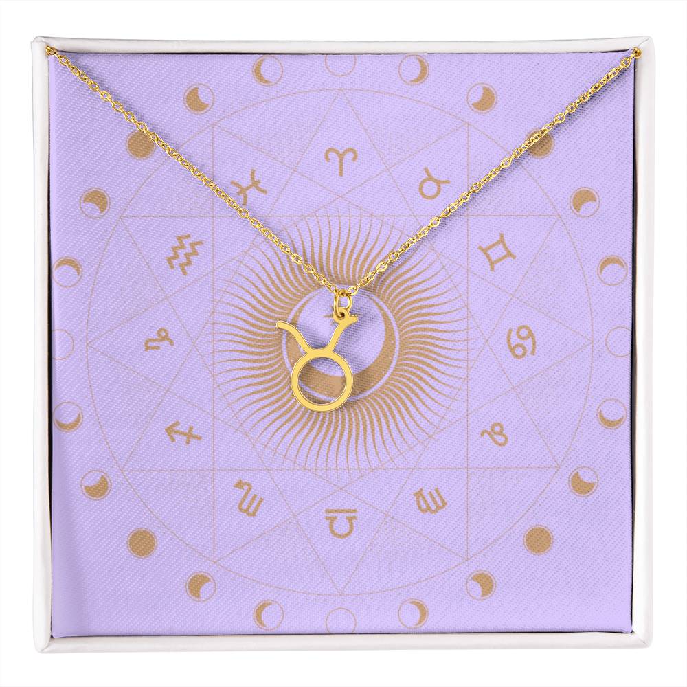 Custom Zodiac Name Necklace Personalized Astrological Gift