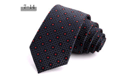 New Men's 7cm Striped Business Formal Tie, lioness-love