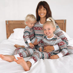 European And American Christmas Home wear Family Set Pajamas Parent-child Wear Home wear Suits, lioness-love