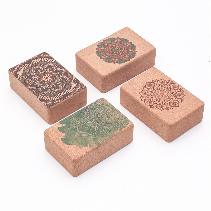 Natural Cork Yoga Brick - High Density & Eco Friendly Yoga Accessories for Women - Ideal for Yoga Pilates General Fitness and Stretching