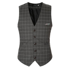 Korean Men's Formal Suit V-necked Vest 11