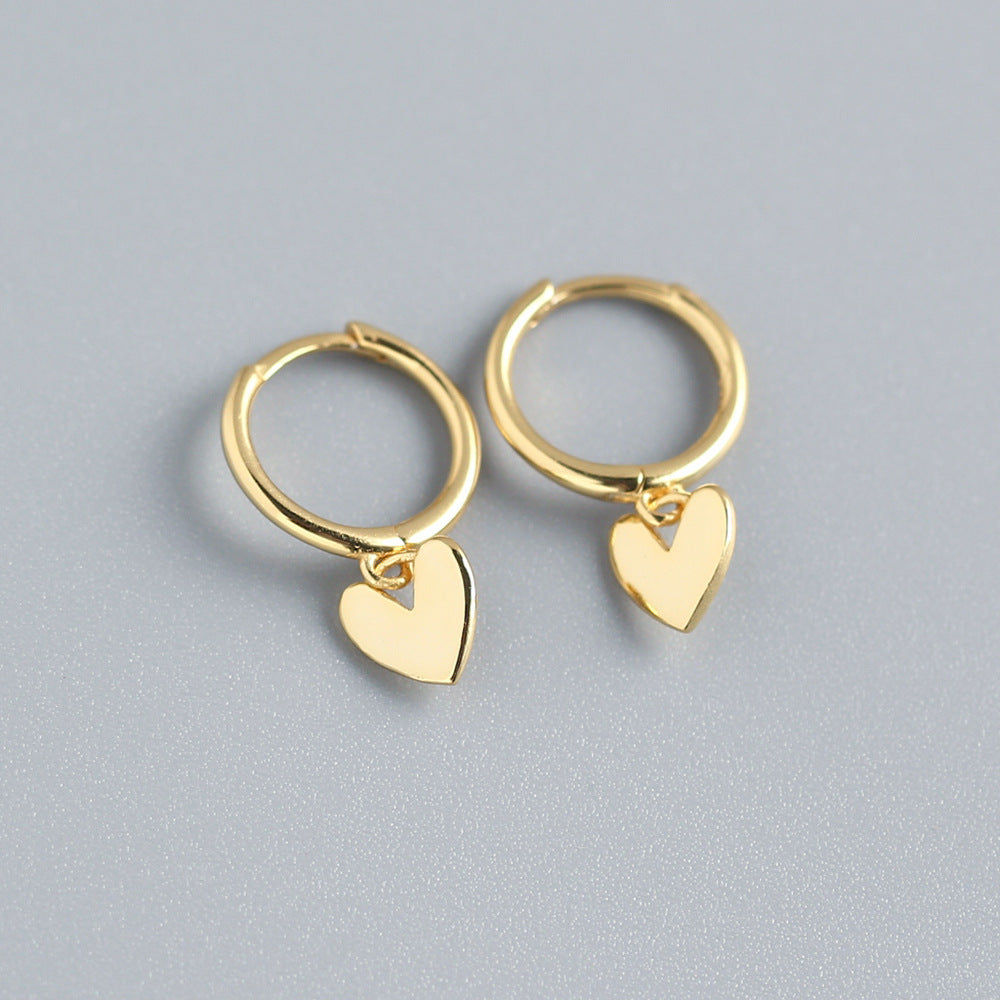 Love Heart Hoop Earrings | Fashion Jewelry Gift for Women