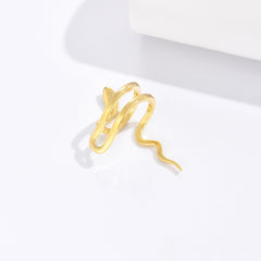 Gold Snake Winding Retro Ear Clip