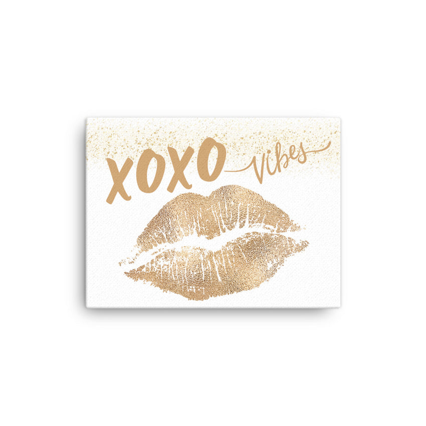 Gold Lips Love Vibes Canvas lioness-love