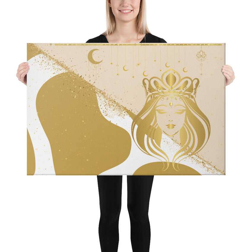 Majestic Queen Canvas lioness-love