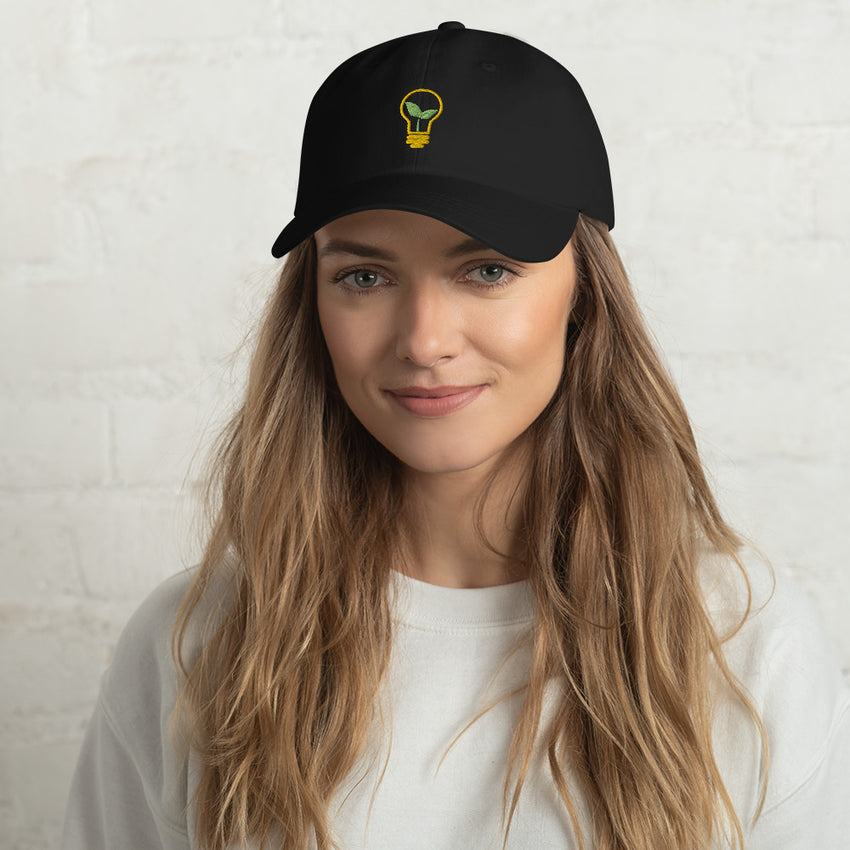 Garden Glow Lightbulb Garden Embroidered Dad Hat, lioness-love