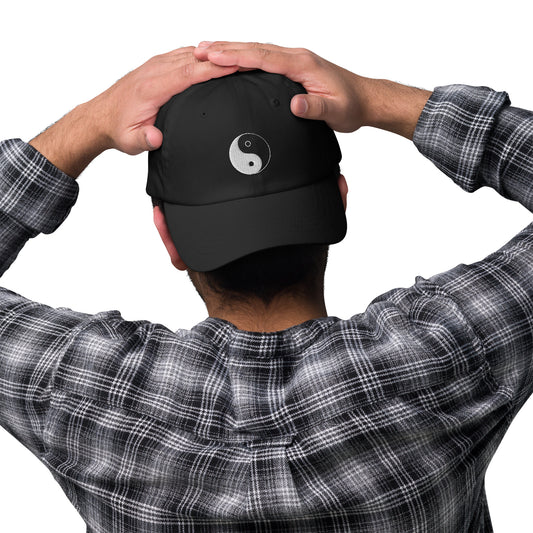 Yin Yang Embroidered Dad Hat, lioness-love