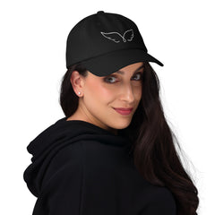 "Angel Wings Embroidered Dad Hat: Elevate Your Style", lioness-love