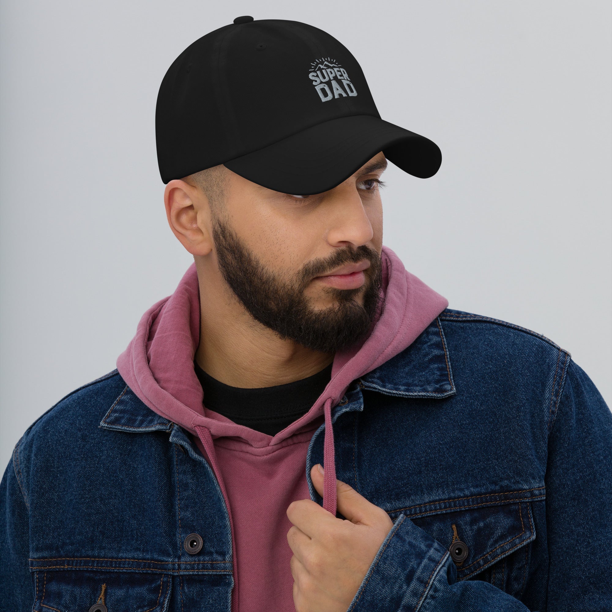 Super Dad Mountains embroidered dad hat