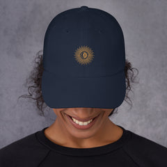 "Sun & Moon Elegance: Embroidered Dad Hat", lioness-love