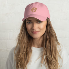 "Pawfect Love: Pet Paw Embroidered Dad Hat", lioness-love