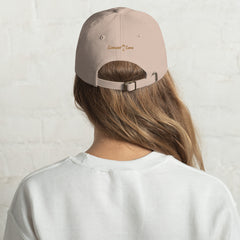 "Radiant Vibes: Smiley Face Embroidered Dad Hat" ,lioness-love