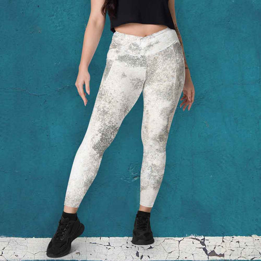 Jacquard Women Leggings with Pockets, lioness-love