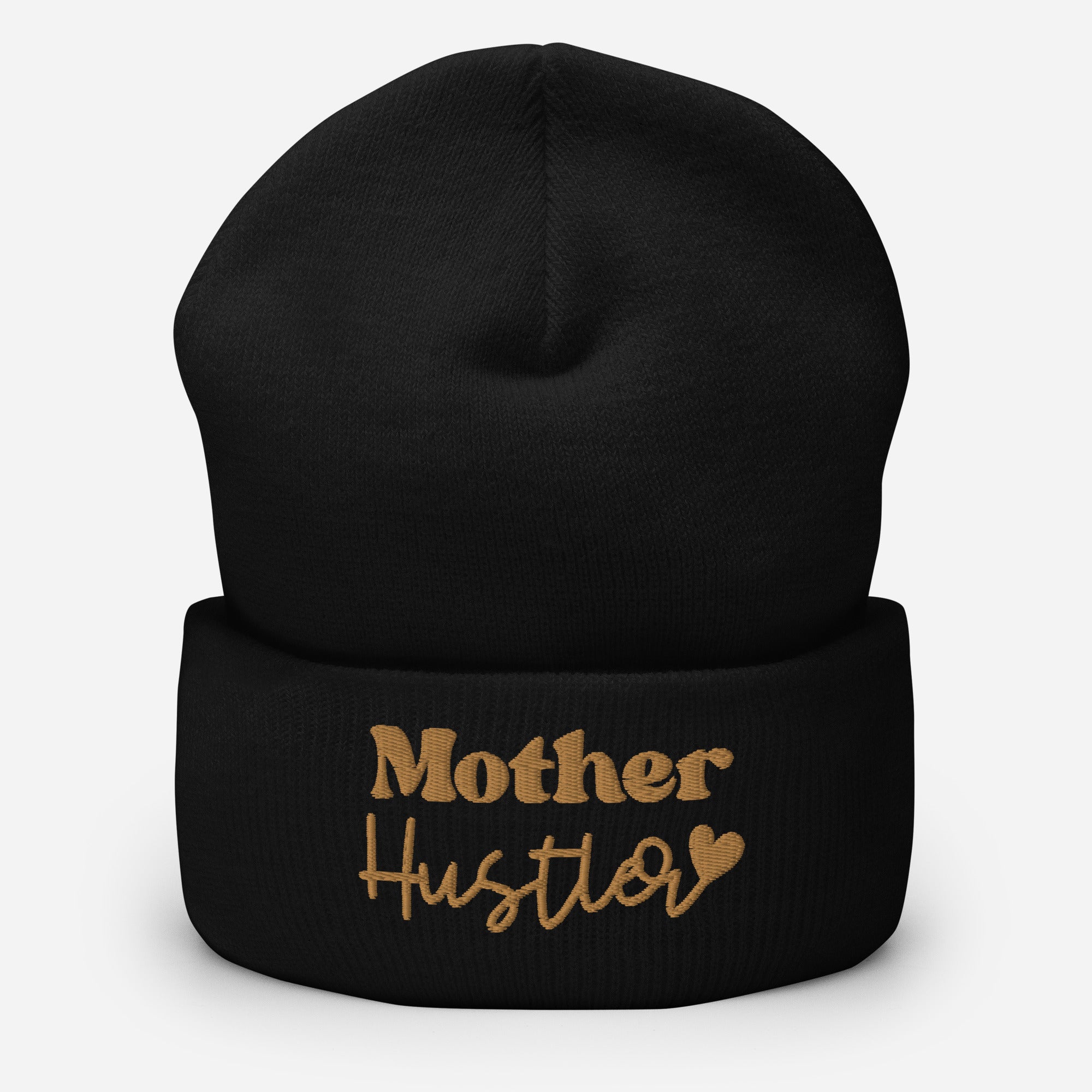 Mother Hustler embroidered cuffed beanie