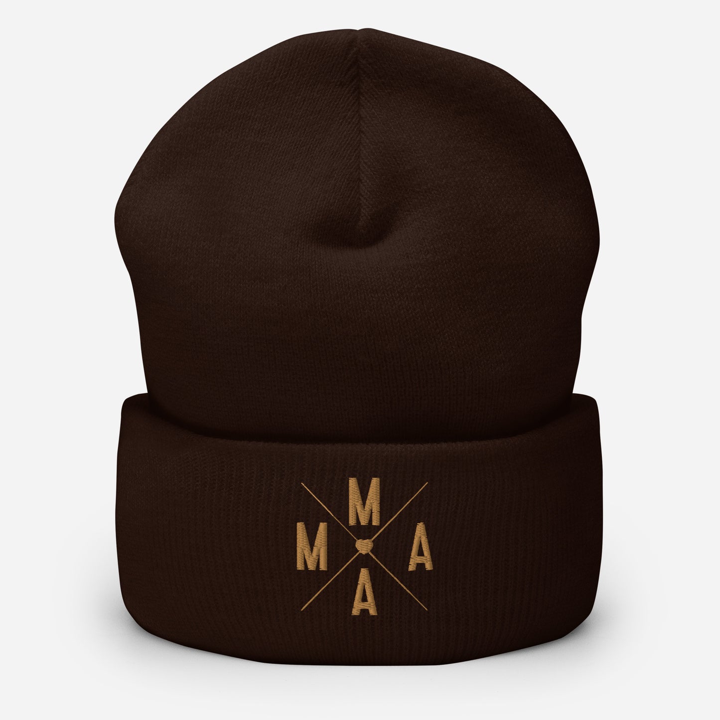 Mama Embroidered Cuffed Beanie, lioness-love