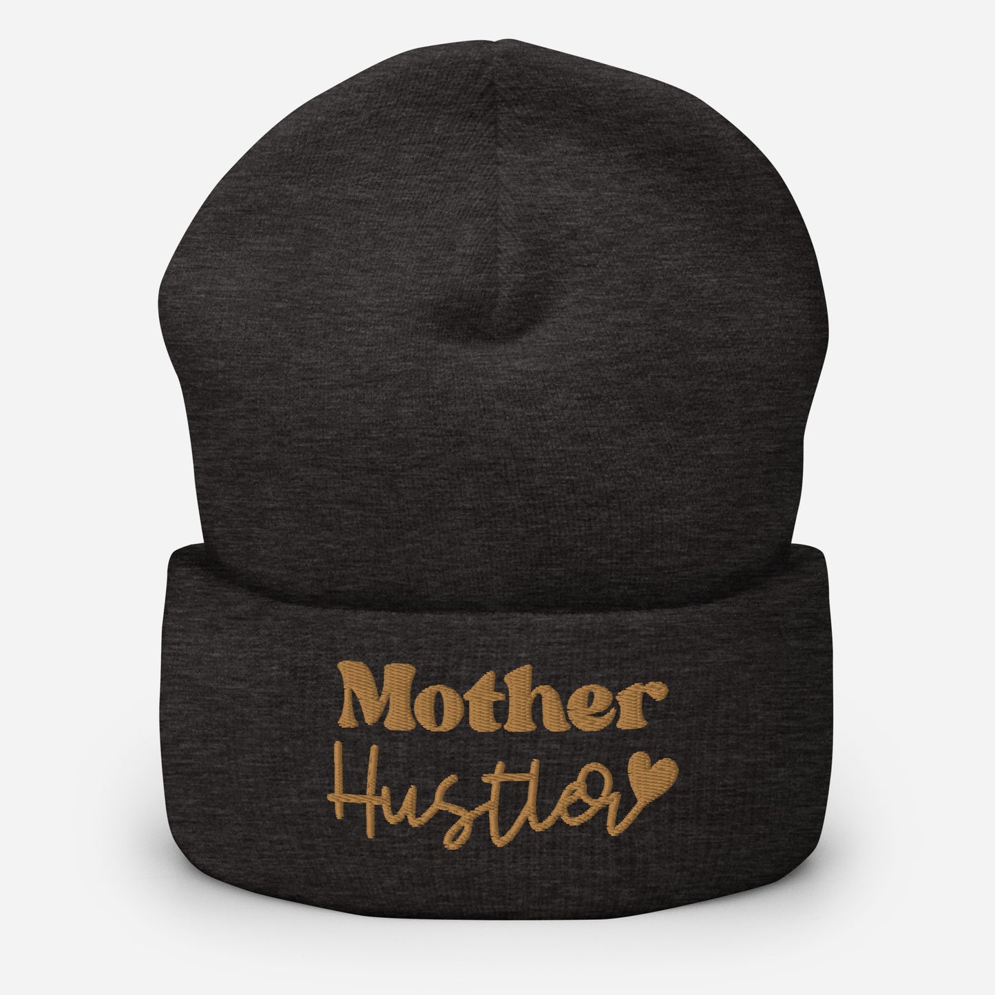 Mother Hustler embroidered cuffed beanie