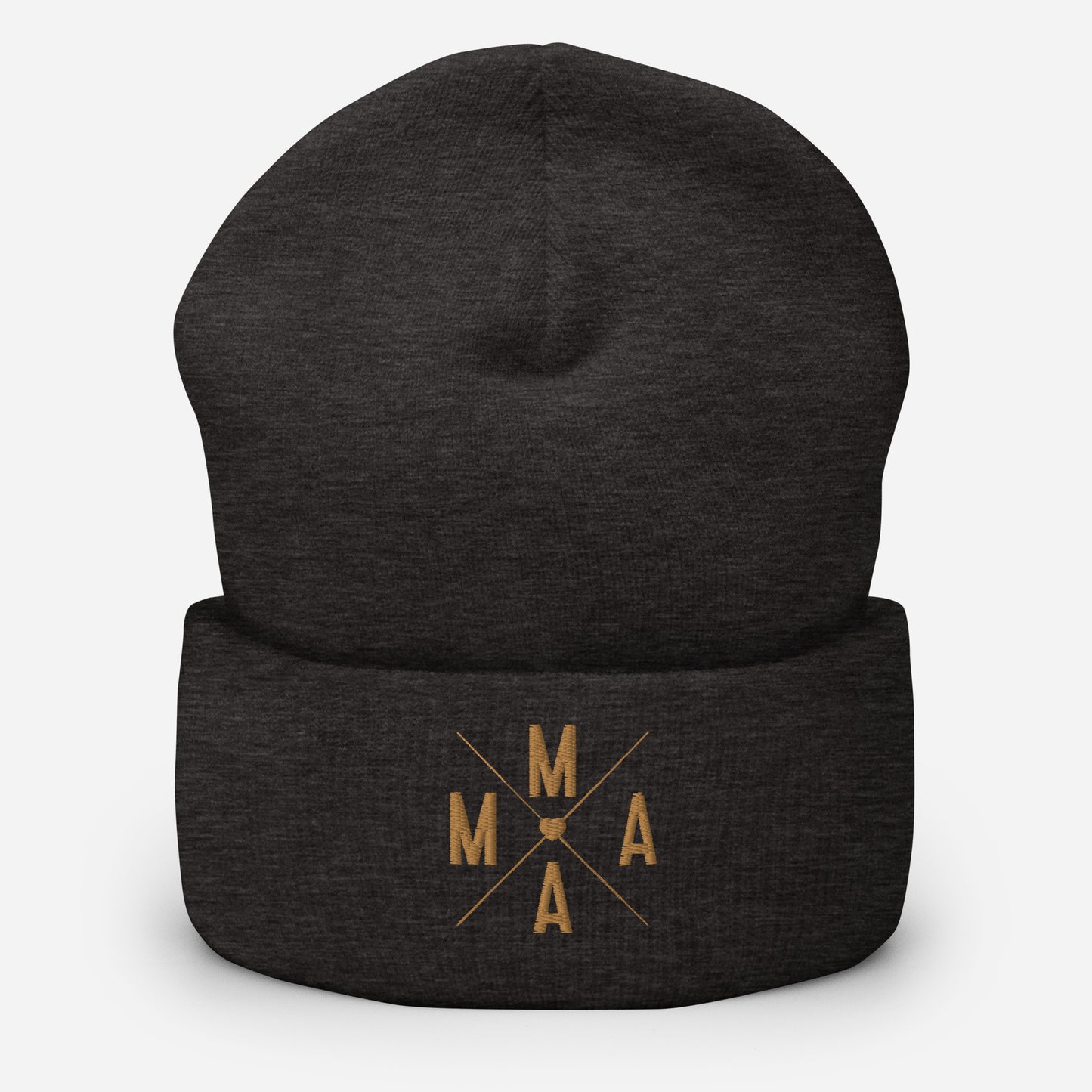 Mama Embroidered Cuffed Beanie, lioness-love