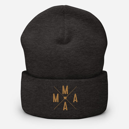 Mama Embroidered Cuffed Beanie, lioness-love