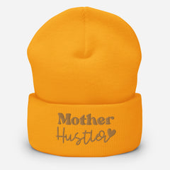 Mother Hustler embroidered cuffed beanie