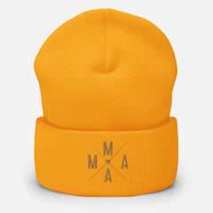 Mama embroidered cuffed beanie