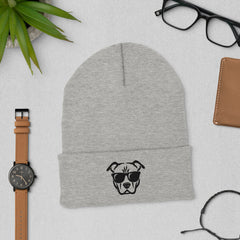 Cool Dog embroidered cuffed beanie