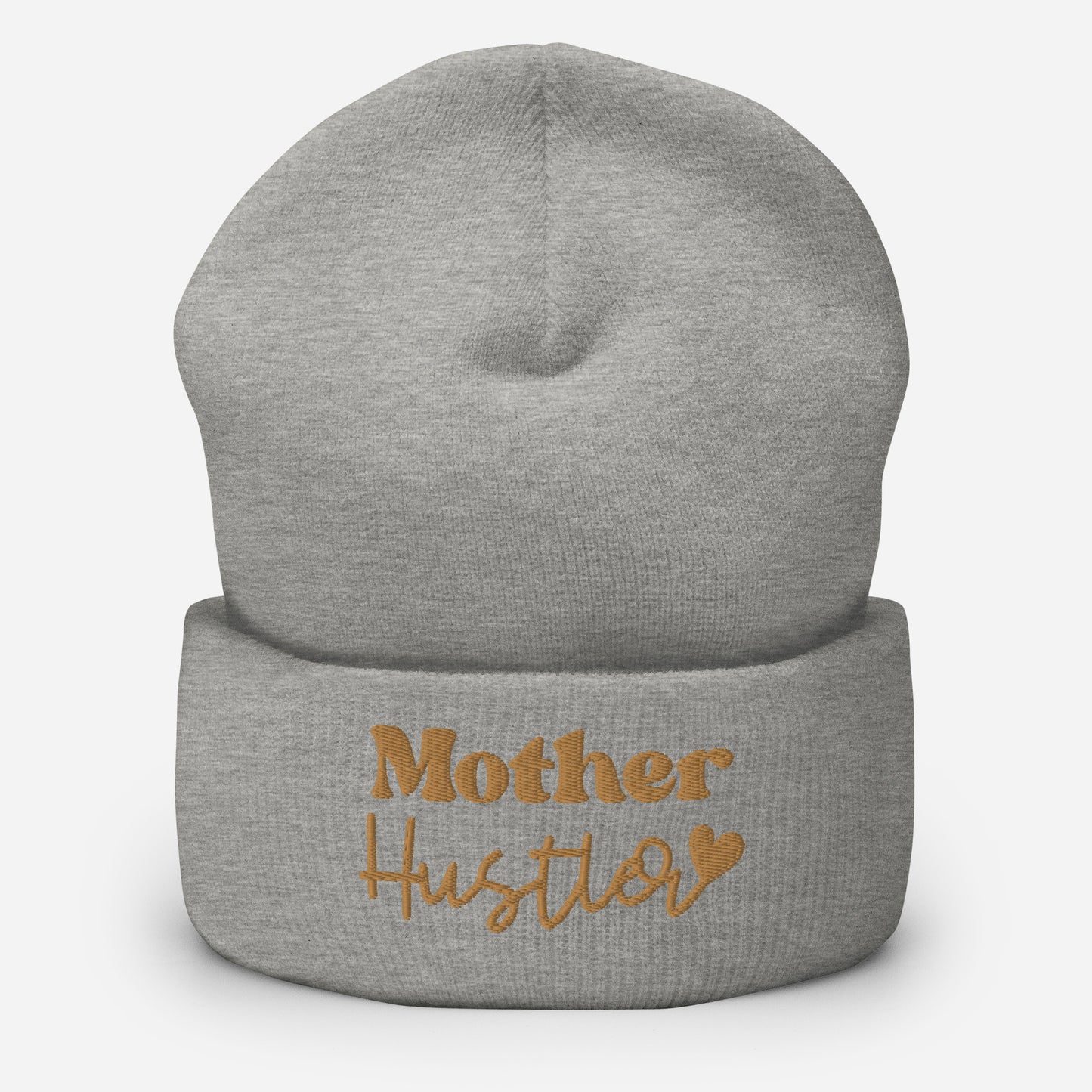 Mother Hustler embroidered cuffed beanie