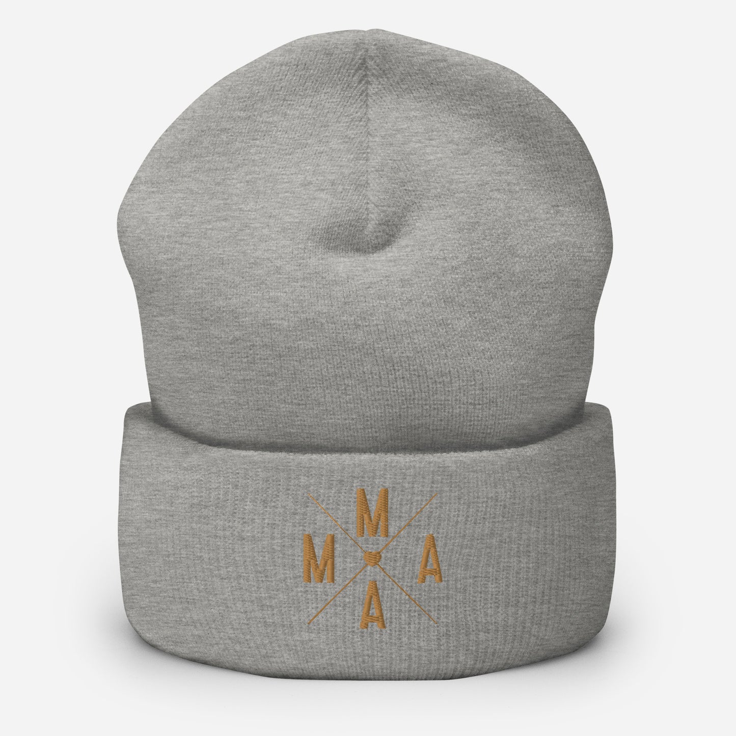 Mama Embroidered Cuffed Beanie, lioness-love