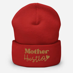 Mother Hustler embroidered cuffed beanie