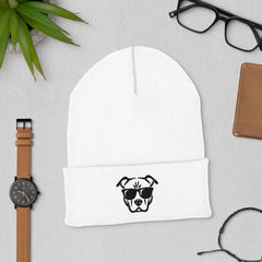 Cool Dog embroidered cuffed beanie