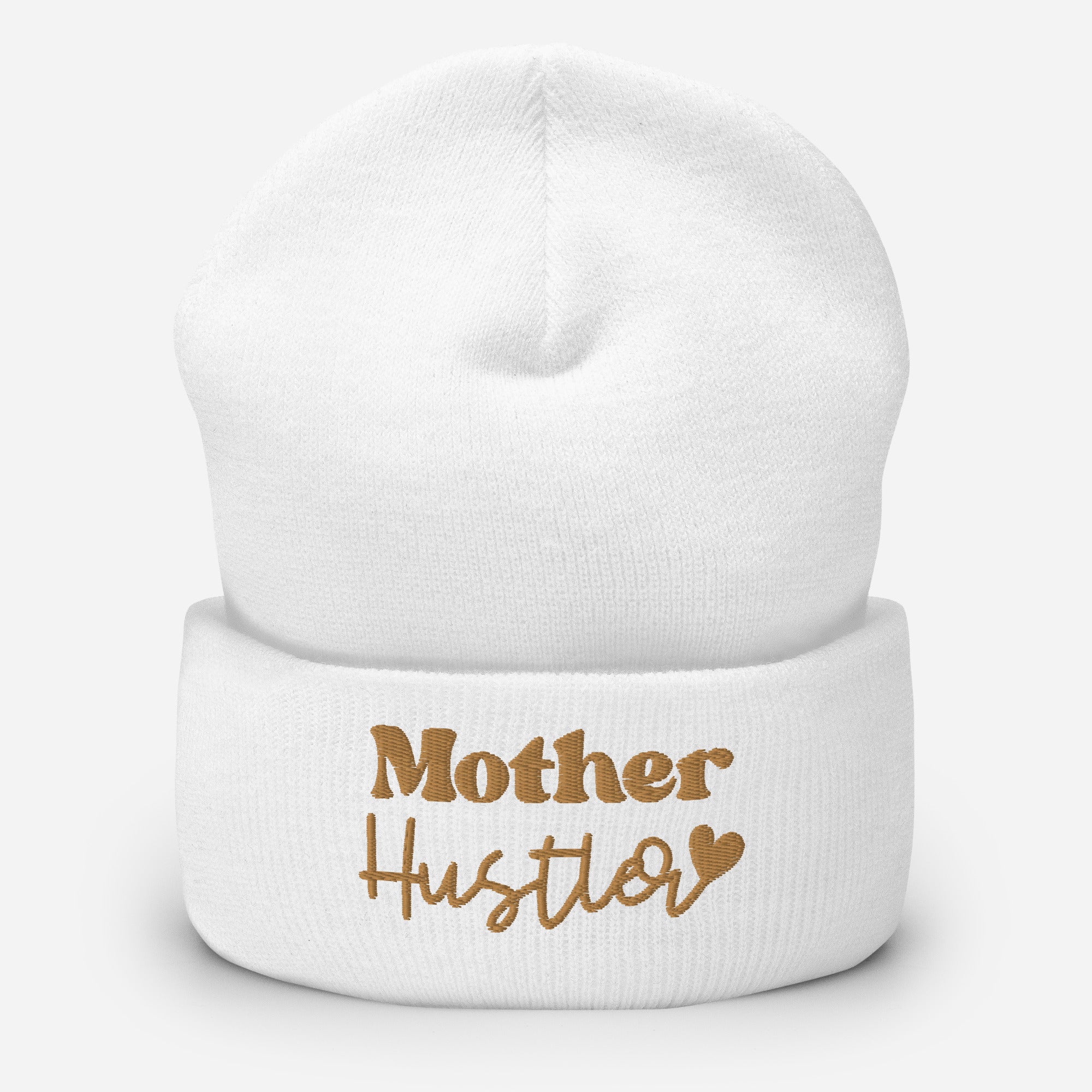 Mother Hustler embroidered cuffed beanie