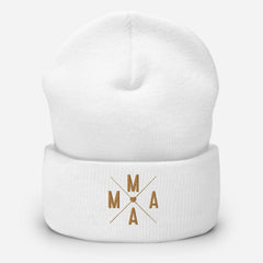 Mama embroidered cuffed beanie