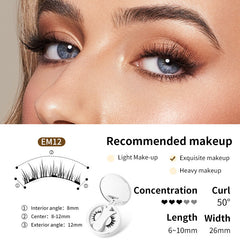 Magnetic False Eyelashes, Glue-free Magnet False Eyelashes, Natural Makeup Tools, lioness-love