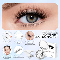 Magnetic False Eyelashes, Glue-free Magnet False Eyelashes, Natural Makeup Tools, lioness-love