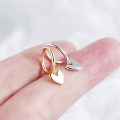 Love Heart Hoop Earrings | Fashion Jewelry Gift for Women