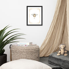 Cute Honey Bee Framed poster