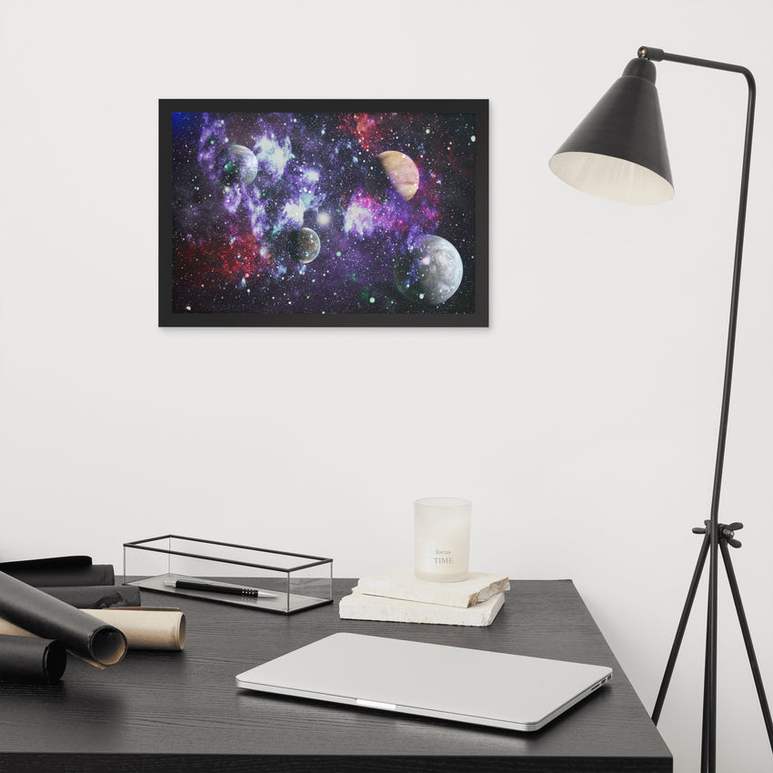 Astronomy Galaxy Framed poster