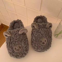 Lovers Wear Cartoon Cute Warm Cotton Shoes With Thick Soles Comfortable Indoor cotton slippers Cozy Footwear Warm Cotton Slippers couples cotton footwear