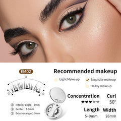 Magnetic False Eyelashes, Glue-free Magnet False Eyelashes, Natural Makeup Tools, lioness-love