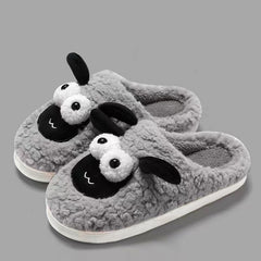 Slip-on Slippers Simple Lamb Thermal Cotton Slippers Comfortable Indoor cotton slippers Cozy Footwear Warm Cotton Slippers Unisex cotton Slippers couples cotton footwear