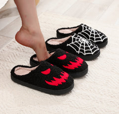 Halloween Cotton Slippers Male And Female Home Winter Indoor Cotton Slippers Cozy Footwear Warm Cotton Slippers couples cotton footwear