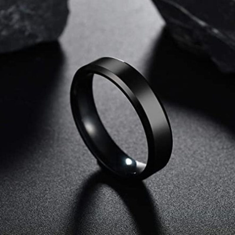 Stainless Steel Gold Ring for Women & Men Fashion Wedding Band Gift