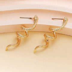 Winding Snake Vintage Post Earrings