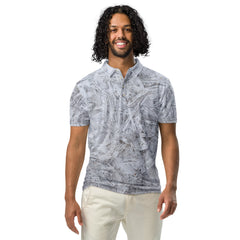 Men’s Slim Fit Polo Shirt Gray Modern Design, lioness-love