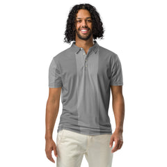 Men’s Slim Fit Polo Shirt Two Tone Gray, lioness-love