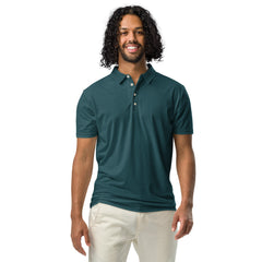 Men’s Slim Fit Polo Shirt Dark Teal, lioness-love