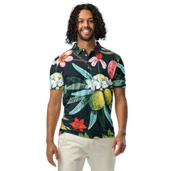 Men’s Slim Fit Polo Shirt Tropical Island Vacationers, lioness-love