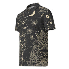 Men’s Slim Fit Polo Shirt Celestial Seeker, lioness-love