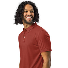 Men’s Slim Fit Polo in Rust, lioness-love