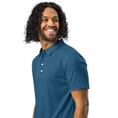 Men’s Slim Fit Polo in Dark Teal, lioness-love